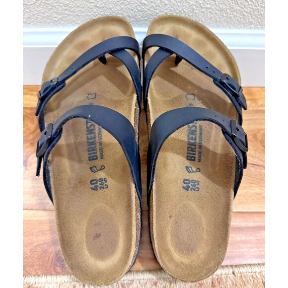 Birkenstock Unisex Mayari Regular Fit Birko Flor Black US Men Size7 Women Size 9 - Picture 3 of 15
